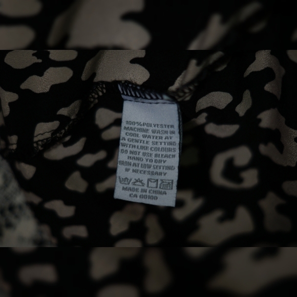 Large alfred sung leopard print blouse - - Picture 4 of 4